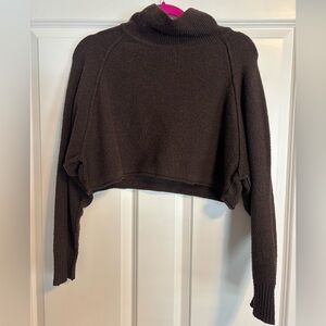 Urban outfitters Brown cropped Turtleneck Sweater